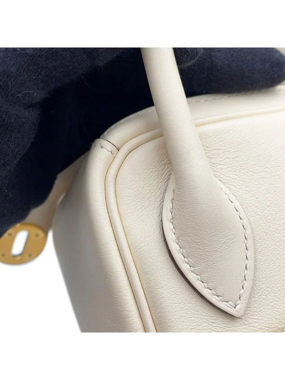 Hermes Lindy 26 Verso Cles Lime Gold Swift 2-Way Shoulder Bag